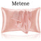 Metene Mulberry Silk Pillowcase for Hair and Skin Standard Size 22"X 28" with Hidden Zipper Soft Breathable Smooth Cooling Pillow Covers for Sleeping